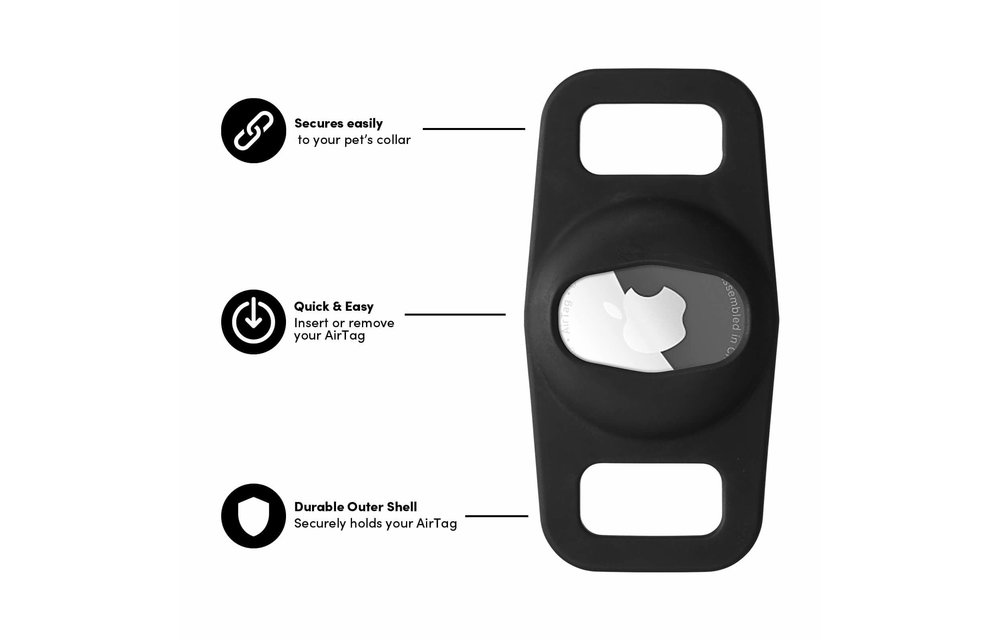 Case-Mate AirTag Case for Dog Collars (Black)