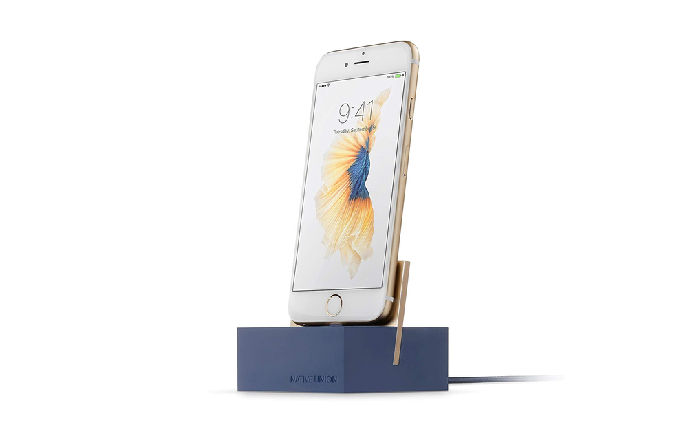 Native Union iPhone Charging Dock + Lightning Cable Marine WHILE SUPPLIES LAST