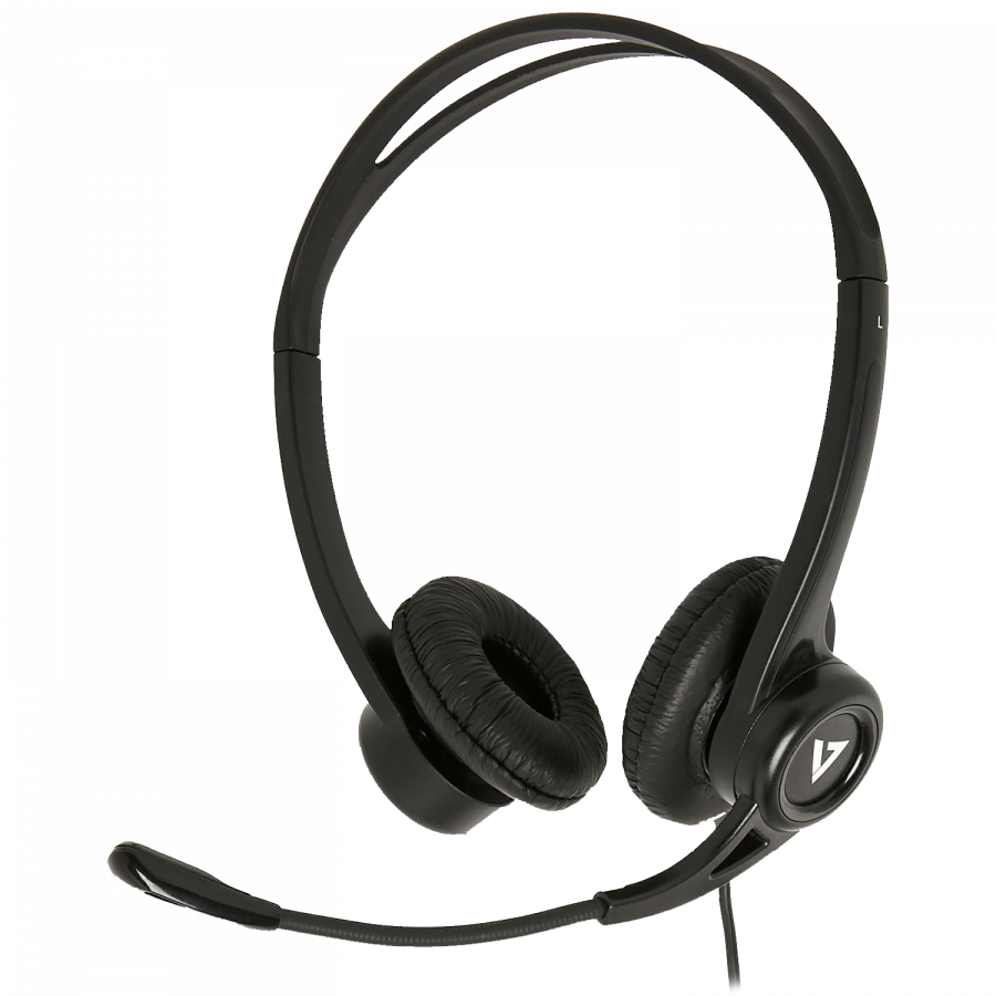 V7 Essentials USB Stereo Headset with Microphone