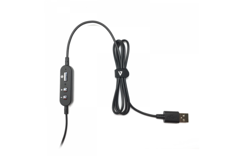 V7 Essentials USB Stereo Headset with Microphone