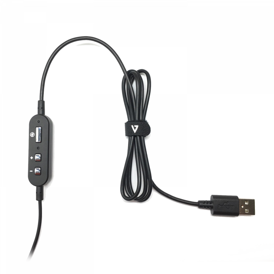 V7 Essentials USB Stereo Headset with Microphone
