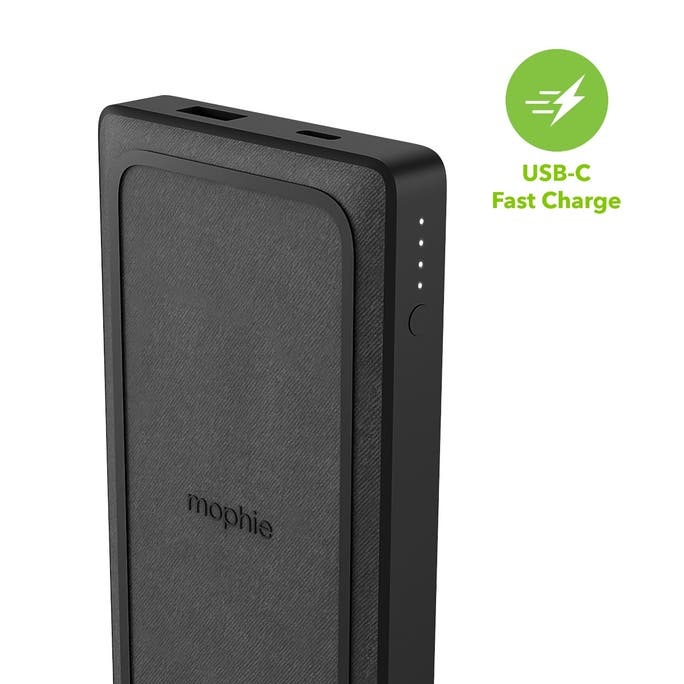 Mophie Powerstation wireless charger XL with PD 10,000 mAh (fabric) Black