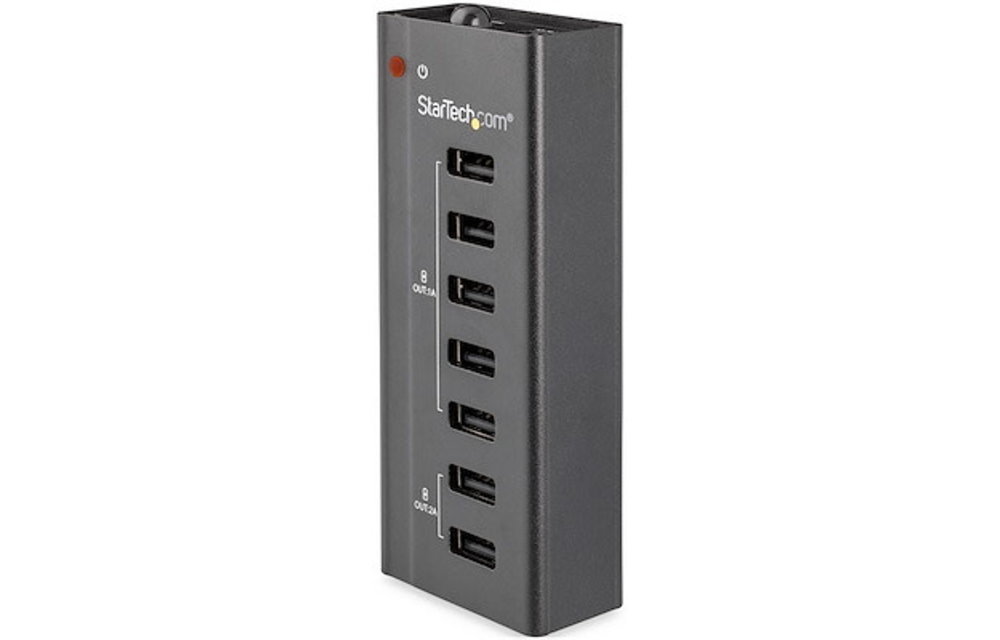 StarTech 7-Port USB Charging Station with 5x 1A Ports and 2x 2A Ports