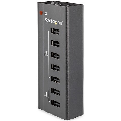 StarTech 7-Port USB Charging Station with 5x 1A Ports and 2x 2A Ports