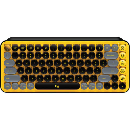 Logitech POP Keys Wireless Bluetooth Mechanical Keyboard  - Blast Yellow