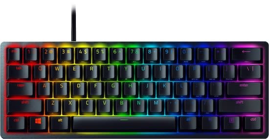Razer Huntsman Mini 60% Wired Gaming Linear Optical Switch Keyboard with RGB Chroma Backlighting - Black