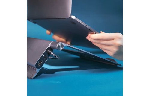 Adam Elements CASA HUB Stand USB-C 5-in-1 Laptop Stand Hub - Grey