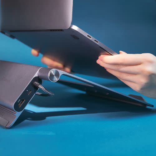 Adam Elements CASA HUB Stand USB-C 5-in-1 Laptop Stand Hub - Grey