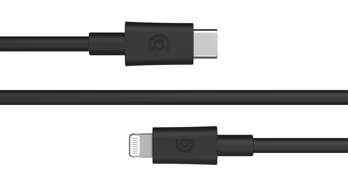 Griffin Extra Long USB-C to Lightning Connector Cable 10ft Black