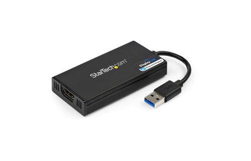 Startech USB 3.0 to HDMI Adapter - 4K 30Hz Ultra HD - DisplayLink Certified - USB Type-A to HDMI Display Adapter Converter for External Monitor - Mac & Windows