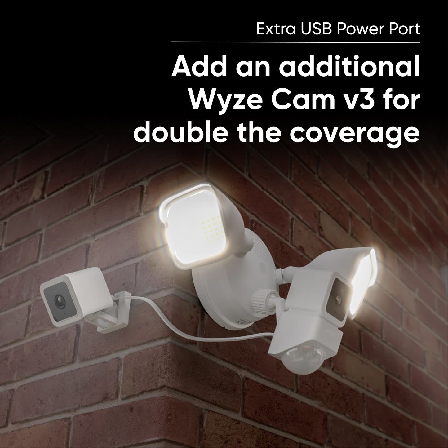 Wyze Camera v3 w/Floodlight (microSD card not included)