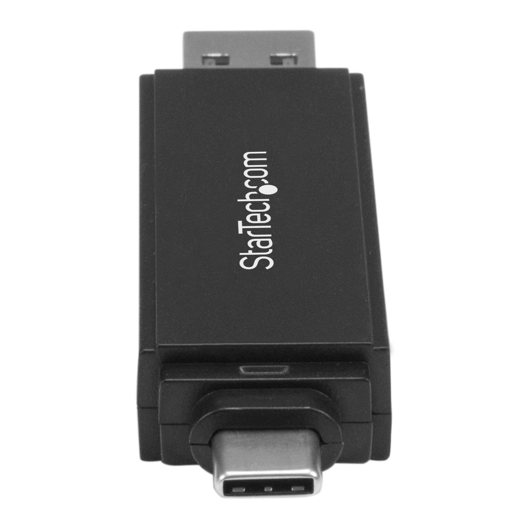 StarTech USB-C & USB 3.0 Memory Card Reader/Writer for SD and microSD Cards