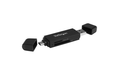 StarTech USB-C & USB 3.0 Memory Card Reader/Writer for SD and microSD Cards
