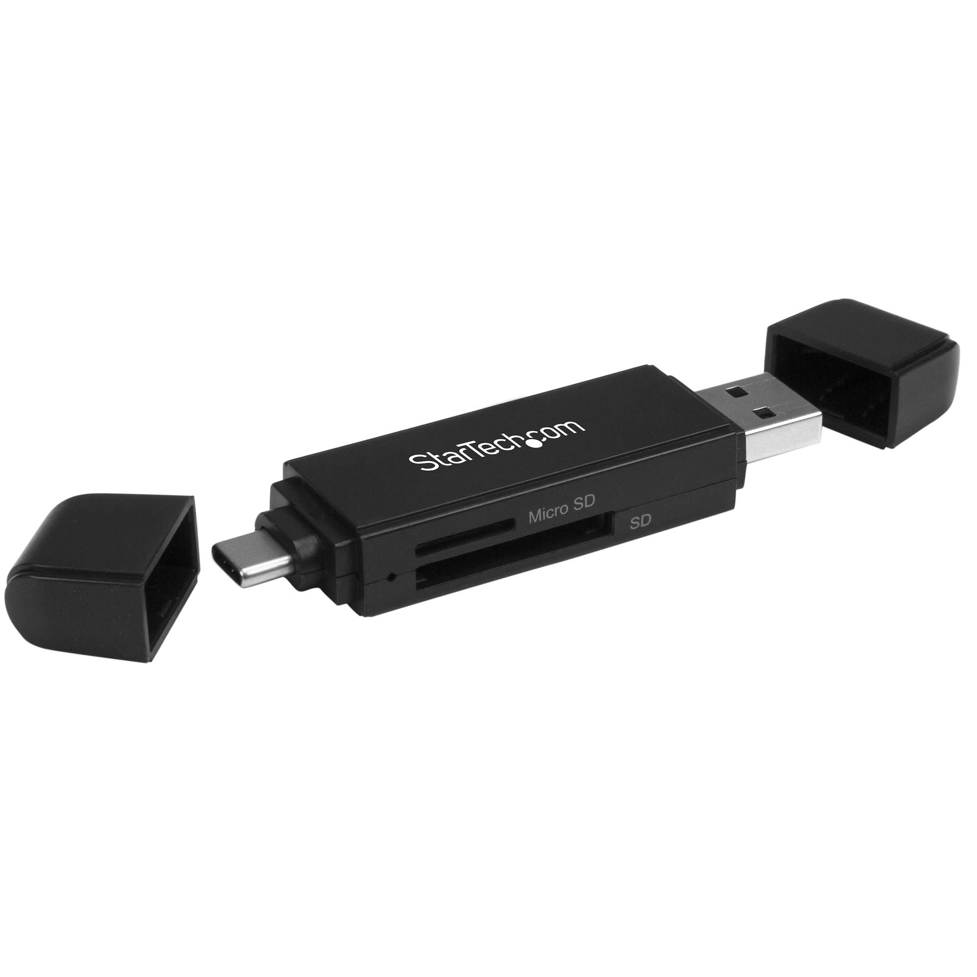 StarTech USB-C & USB 3.0 Memory Card Reader/Writer for SD and microSD Cards