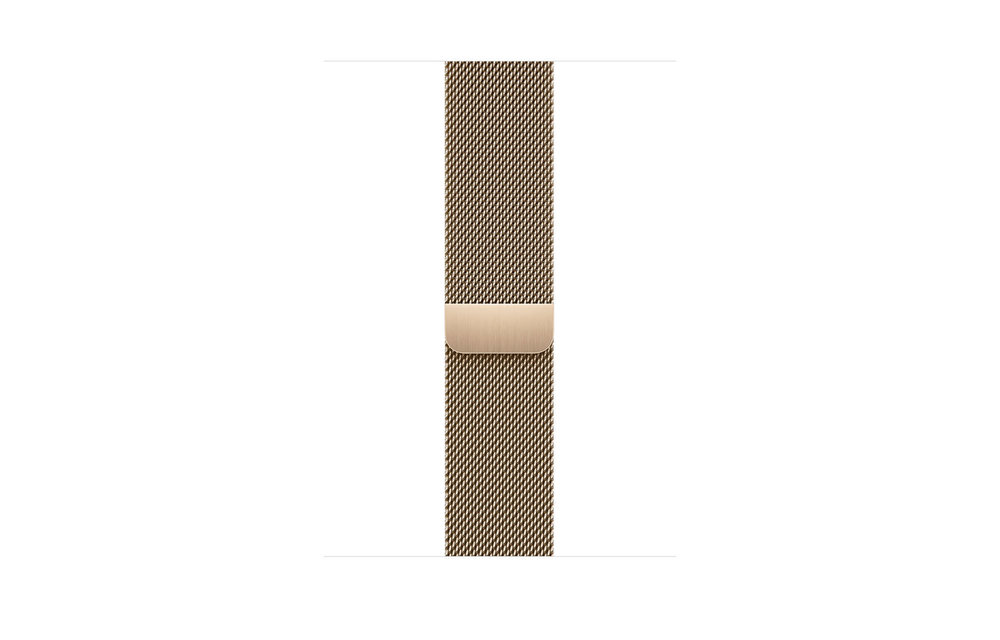 Apple Watch Band - 44/45/46/49mm Gold Milanese Loop (fits 150-200mm wrists)