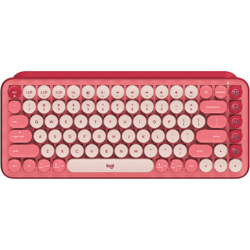Logitech POP Keys Wireless Bluetooth Mechanical Keyboard - Heartbreaker Rose
