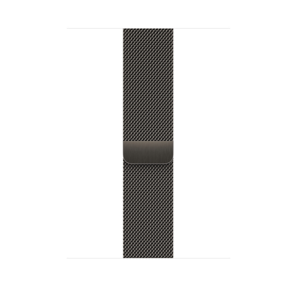 Apple Watch Band - 44/45/46/49mm Graphite Milanese Loop (fits 150-200mm wrists)