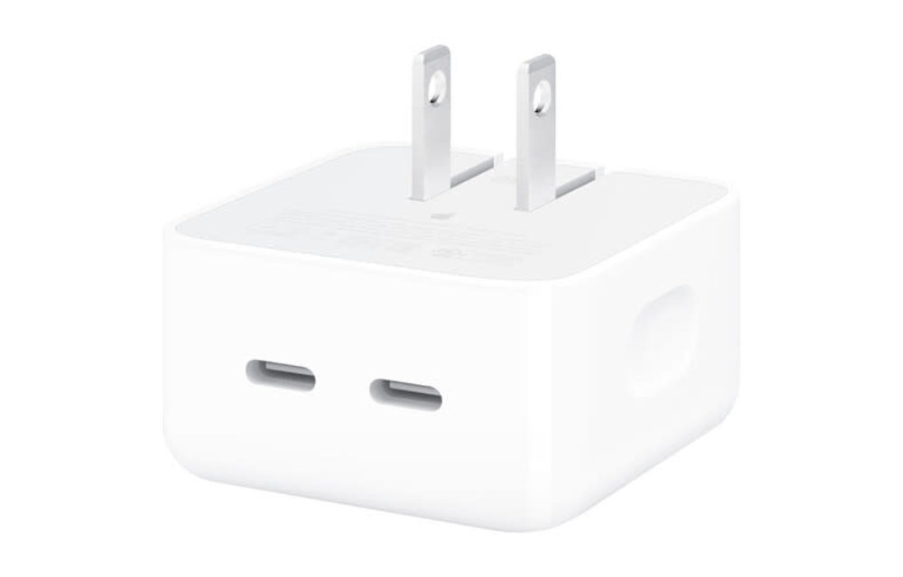 Apple 35W Dual USB Type-C Port Compact Power Adapter (cable not included)