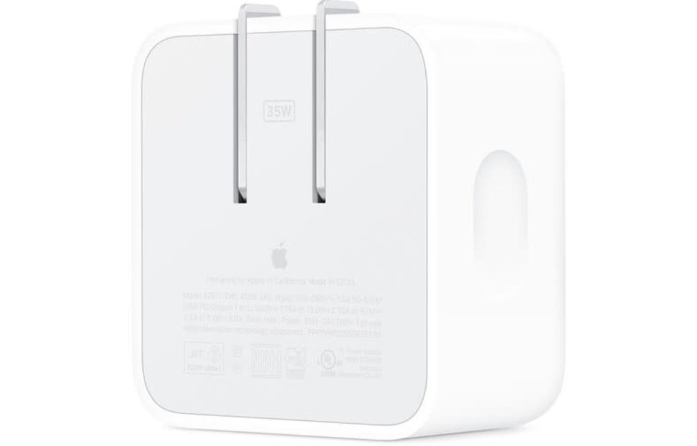 Apple 35W Dual USB Type-C Port Compact Power Adapter (cable not included)