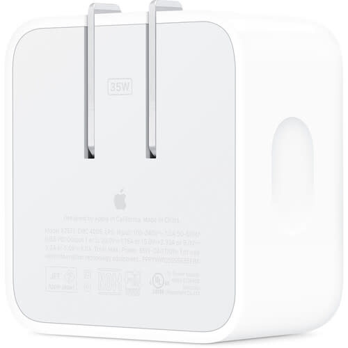 Apple 35W Dual USB Type-C Port Compact Power Adapter (cable not included)