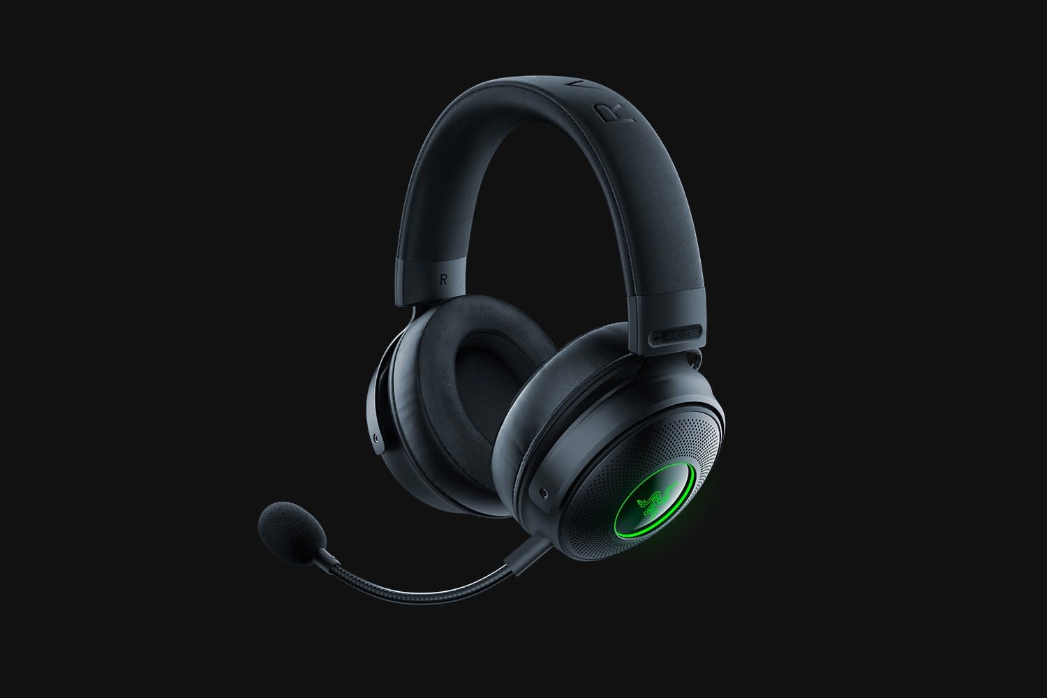 Razer Kraken V3 Pro Wireless 7.1 Surround Sound Gaming Headset for PC with Chroma RGB Lighting - Black