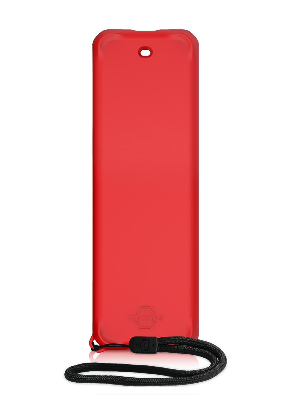 ItSkins Spectrum Solid Case For AppleTV (2nd gen ONLY) Remote Control - Red