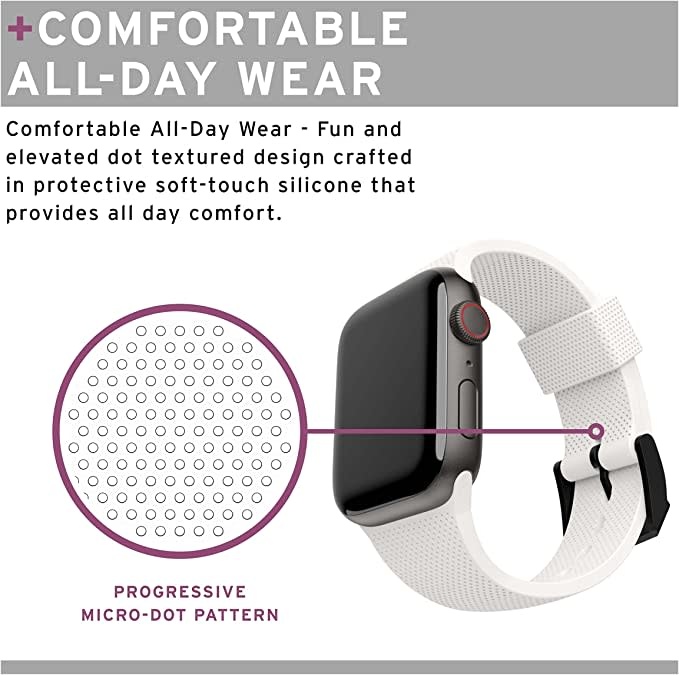 UAG [U] Dot Silicone Strap  for Apple Watch 38/40/41mm - Marshmellow