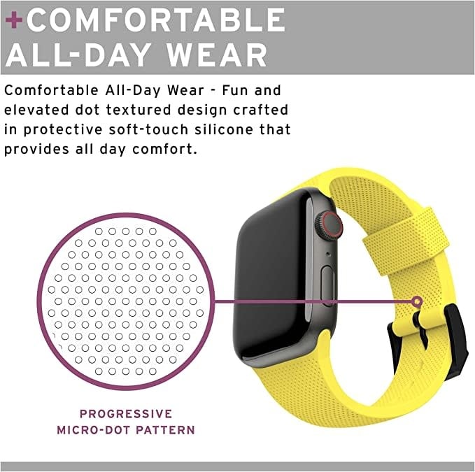 UAG [U] Dot Silicone Strap  for Apple Watch 38/40/41mm - Acid