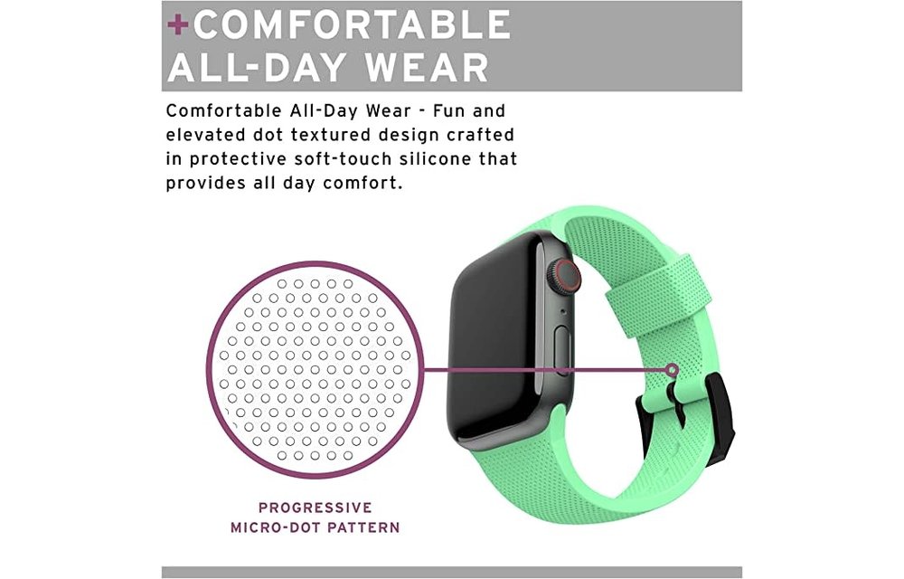 UAG [U] Dot Silicone Strap  for Apple Watch 44/45/46/49mm - Spearmint