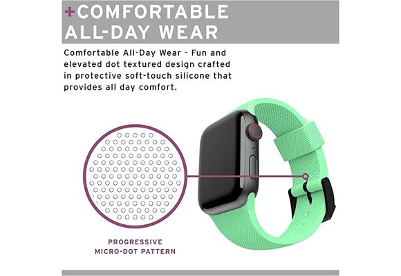 UAG [U] Dot Silicone Strap  for Apple Watch 44/45/46/49mm - Spearmint