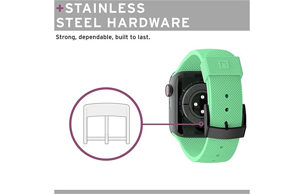 UAG [U] Dot Silicone Strap  for Apple Watch 44/45/46/49mm - Spearmint