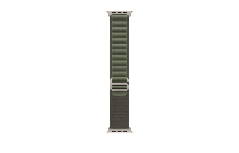 Apple FTZ Watch Ultra Titanium Case with Green Alpine Loop (Medium - fits 145-190mm wrists)