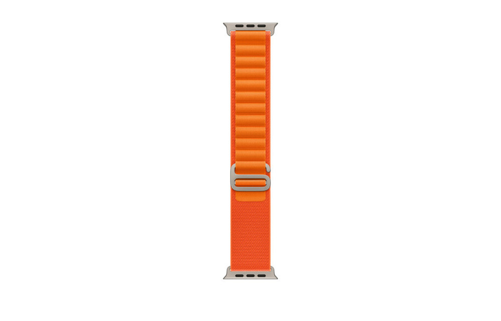 Apple FTZ Watch Ultra Titanium Case with Orange Alpine Loop (Medium - fits 145-190mm wrists) - WHILE SUPPLIES LAST