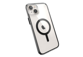 Speck Presidio Perfect Clear with Impact Geometry Magsafe Case for iPhone 14 Plus Clear/Black