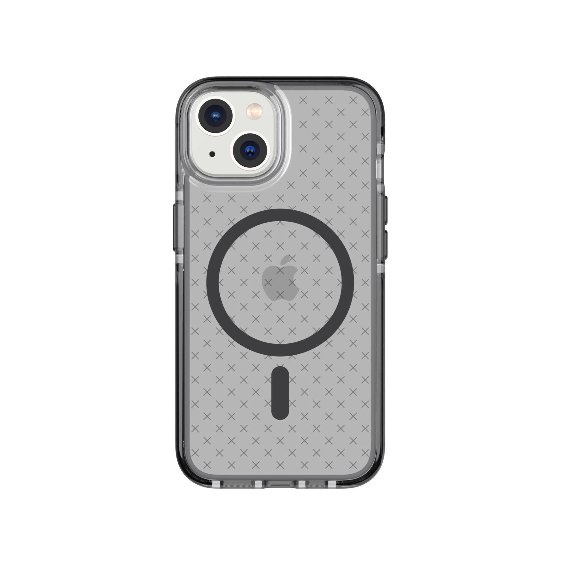 Tech21 Evo Check Case with MagSafe for iPhone 14  - Smokey Black