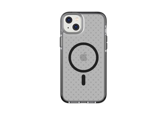 Tech21 Evo Check Case with MagSafe for iPhone 14  Plus Smokey Black
