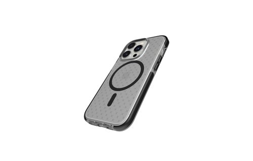 Tech21 Evo Check Case with MagSafe for iPhone 14  Pro Smokey Black
