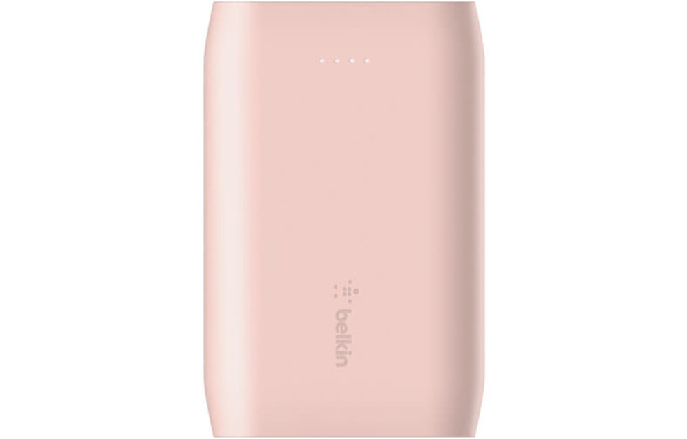 Belkin Boost Charge w/USB-C Multi-Port Power Bank (10,000 mAh, Rose Pink)