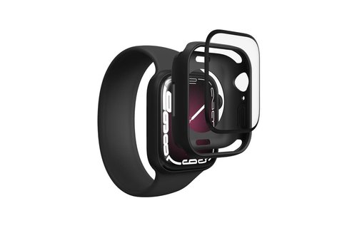 ZAGG GlassFusion 360 Screen Protector for Apple Watch 45mm Series 9/8/7 Black