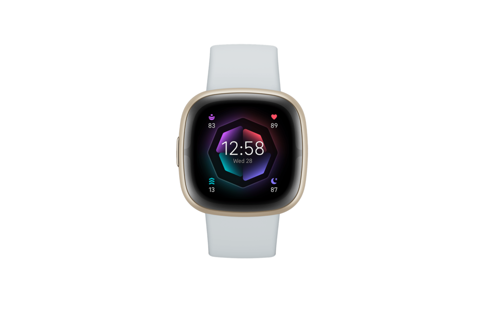 Fitbit Sense 2 Smartwatch - Blue Mist/Pale Gold