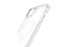 ItSkins Supreme MagClear Case with MagSafe for iPhone 14 Plus - Transparent White Print