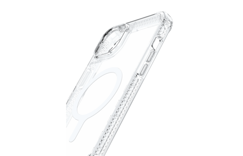 ItSkins Supreme MagClear Case with MagSafe for iPhone 14 Plus - Transparent White Print