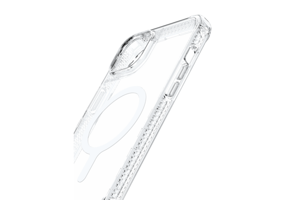 ItSkins Supreme MagClear Case with MagSafe for iPhone 14 Plus - Transparent White Print