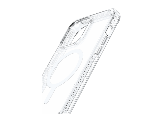 ItSkins Supreme MagClear Case with MagSafe for iPhone 14 Pro - Transparent White Print