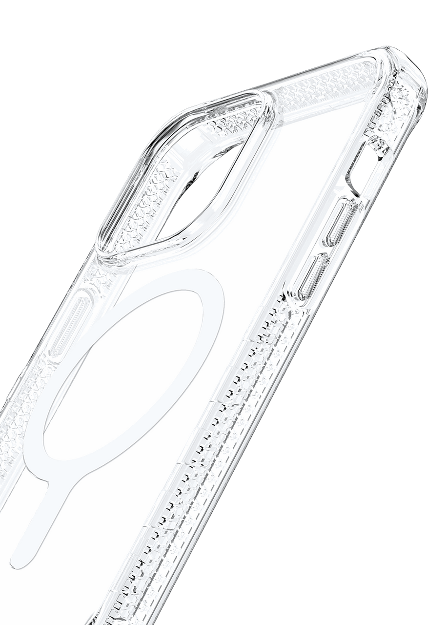 ItSkins Supreme MagClear Case with MagSafe for iPhone 14 Pro - Transparent White Print