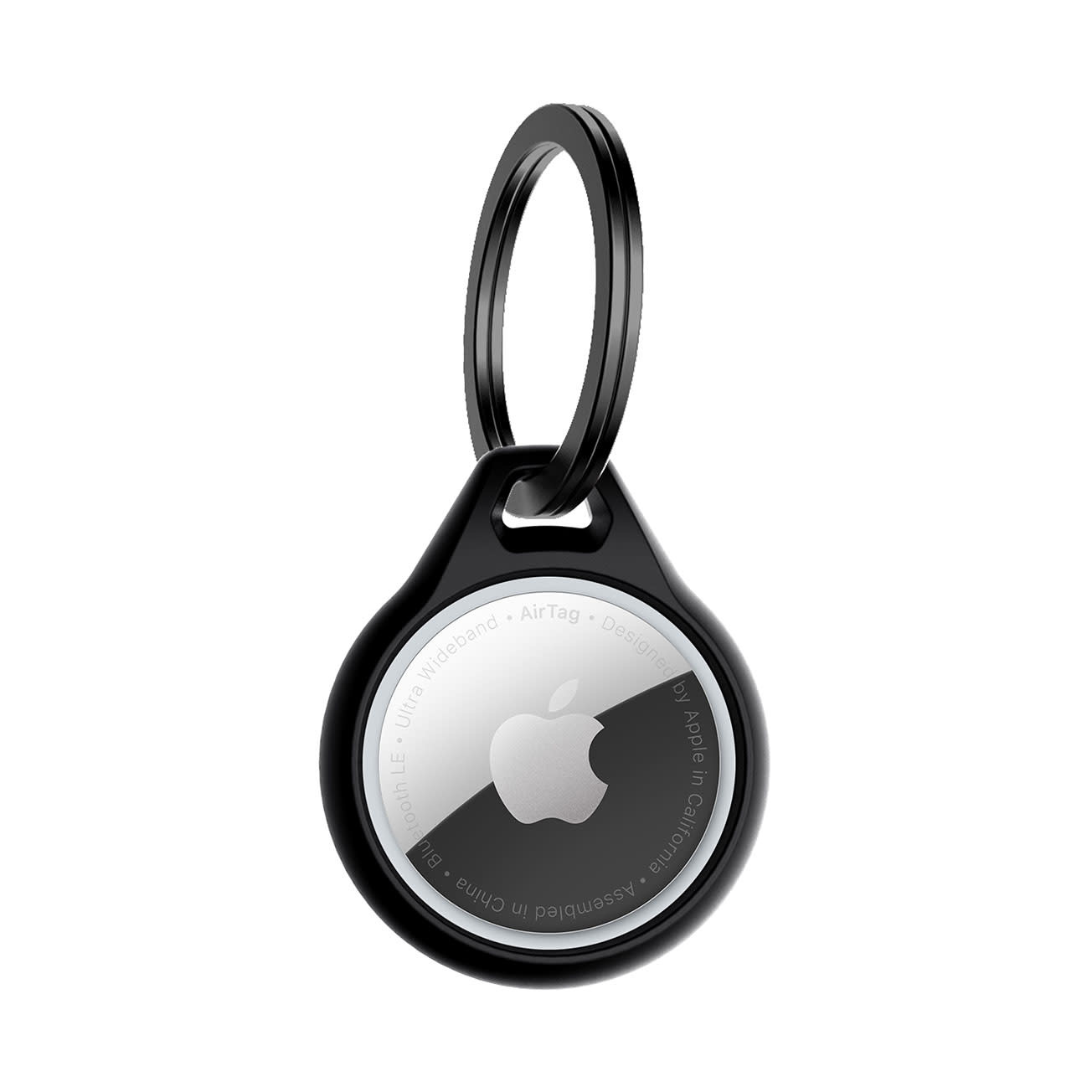 ItSkins Air Solid Cover Keychain for AirTag  - Black