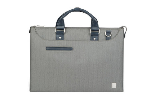 Moshi Urbana Lite Slim Laptop Briefcase  - Herringbone Gray
