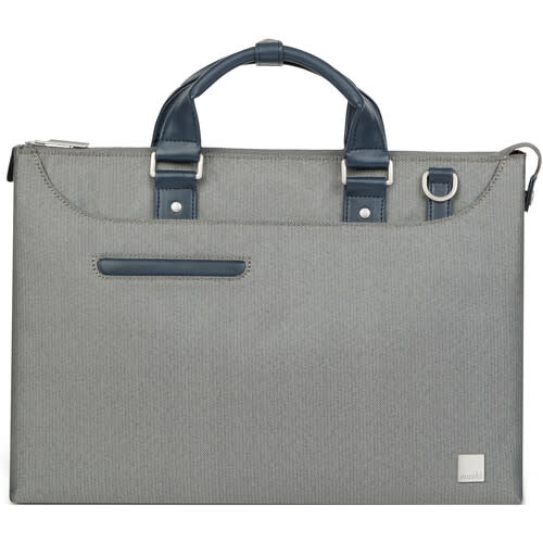 Moshi Urbana Lite Slim Laptop Briefcase  - Herringbone Gray