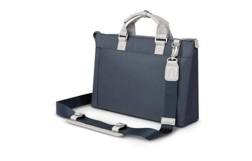 Moshi Urbana Lite Slim Laptop Briefcase 13" - Herringbone Blue