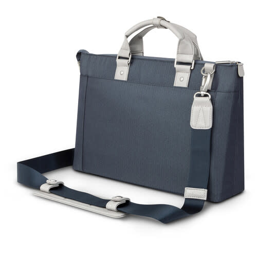 Moshi Urbana Lite Slim Laptop Briefcase 13" - Herringbone Blue